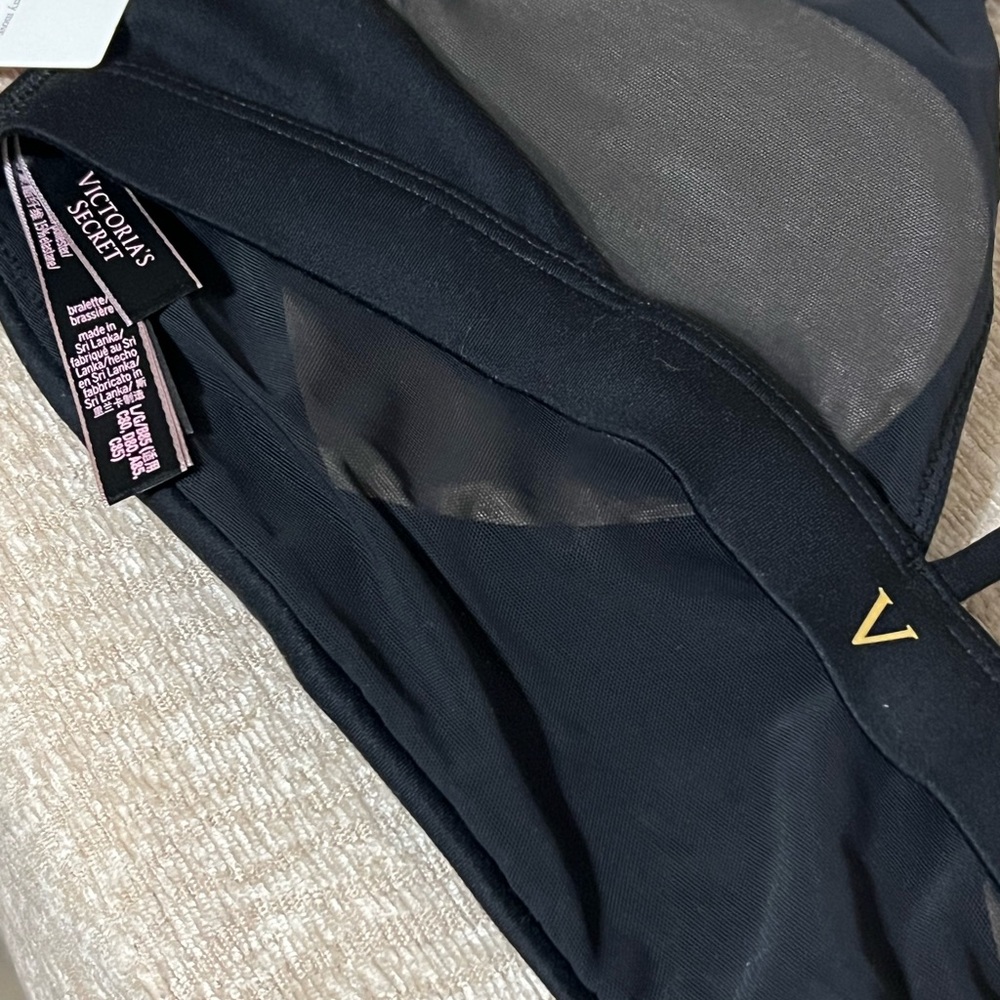 Victoria’s Secret black Racer bra NWT - Picture 4 of 4